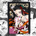 Libreta Nezuko Kamado Demon Slayer | Libreta Anime Ecocuero Negra Tapa Dura