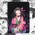 Libreta Nezuko Kamado Demon Slayer | Libreta Anime Ecocuero Negra Tapa Dura (Copia)