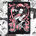 Libreta Nezuko Kamado Demon Slayer | Libreta Anime Ecocuero Negra Tapa Dura