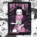 Libreta Nezuko Kamado Demon Slayer | Libreta Anime Ecocuero Negra Tapa Dura
