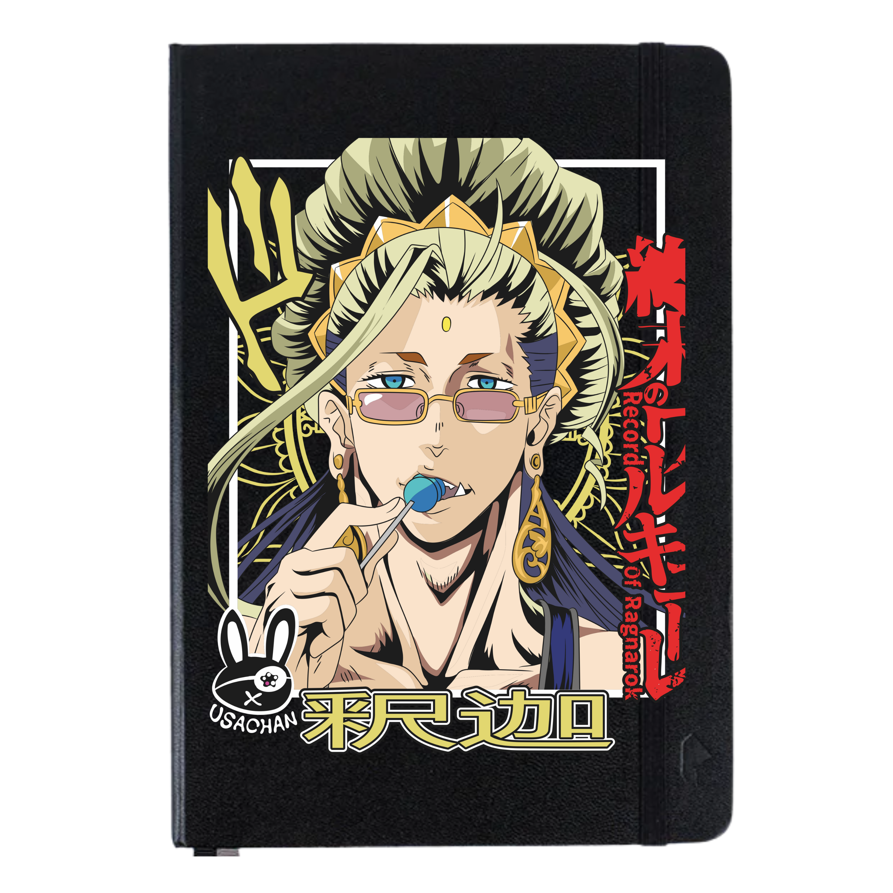 Libreta Ecocuero Color Negro - Buda - Shūmatsu no Valkyrie