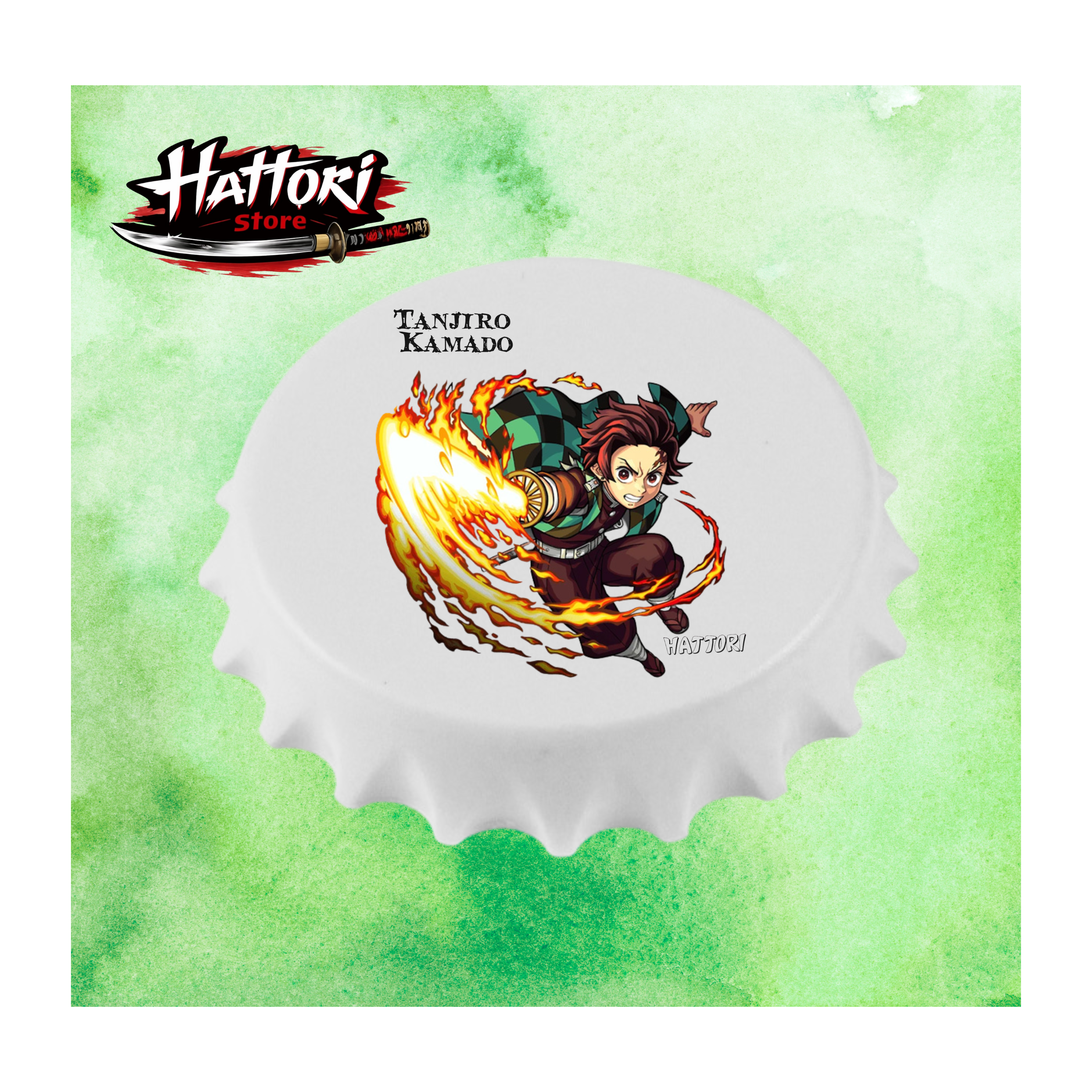 Tapa Destapador Imán Tanjiro Kamado – Kimetsu no Yaiba