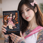 Libreta Nezuko Kamado Demon Slayer | Libreta Anime Ecocuero Negra Tapa Dura